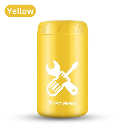 WEST BIKING Bicycle Repair Tool Capsule – Portable Waterproof Toolkit with Bottle Cage for MTB & Road Bikes