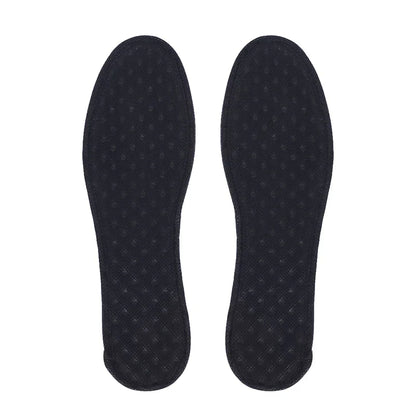 Revitalize Your Steps: Bamboo Charcoal Deodorant Insoles - Breathable, Sweat-Absorbent Shoe Pads for Men's Running Sports - Lightweight Inserts by Brioche