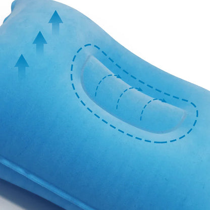Inflatable Air Pillow Bed – PVC Nylon Camping & Travel Pillow for Neck and Back Support