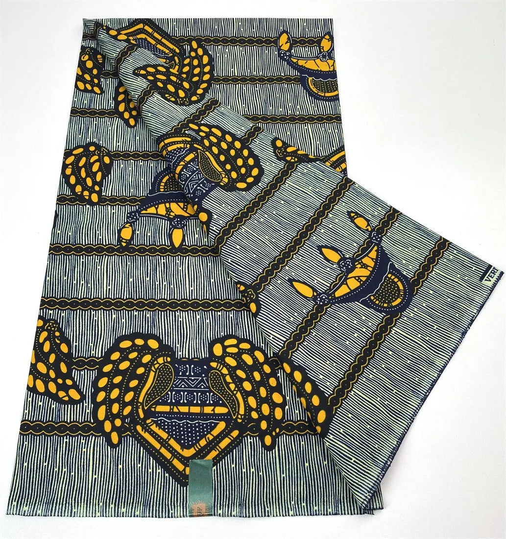 Latest Style Ankara Wax Print Fabric - 100% Cotton High Quality Soft African Real Wax Material