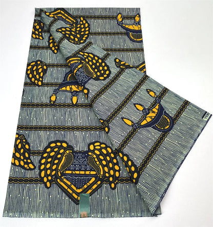 Latest Style Ankara Wax Print Fabric - 100% Cotton High Quality Soft African Real Wax Material