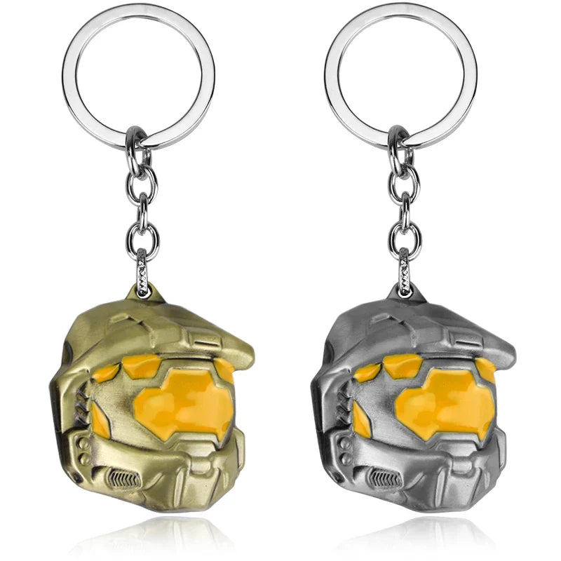 Spartan Assault Mask Keychain — Car Keyring Ornament, Decorative Accessory & Gift for Fans