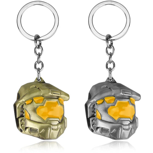 Spartan Assault Mask Keychain — Car Keyring Ornament, Decorative Accessory & Gift for Fans