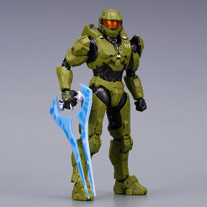 Halo Master Chief Action Figure – 1/12 PVC John-117 Collectible Toy with Full Body Articulation