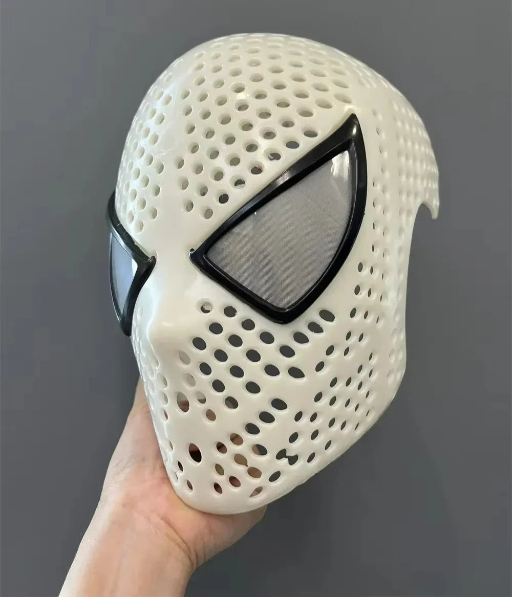 Tobey Maguire Spider-Man Face Shell with Lenses – ABS Material DIY Mask Accessory for Halloween Cosplay