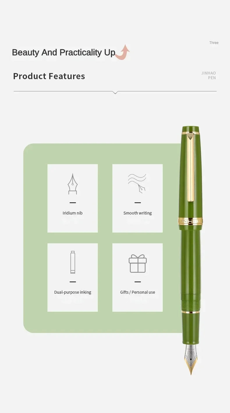 Jinhao 82 Fountain Pen – Luxury Elegant Design with Extra Fine 0.38/0.5/0.7mm Nib for Office & School Writing