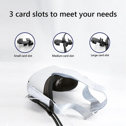 VR Data Cable Organizer – Wire Winder Clips & Buckle for Oculus Quest 2/Pico 3, Earphone Cord Holder