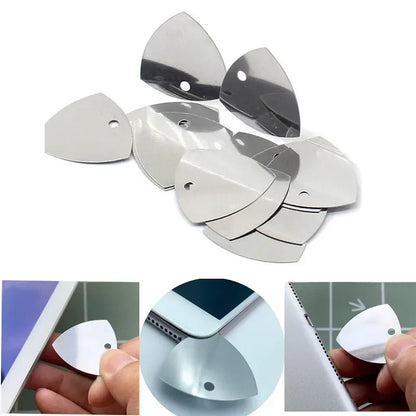 10/20/50PCS Metal Phone Opening Tools – Guitar Pick Pry Openers for iPhone, iPad, Tablet & PC Disassembly Repair Kit