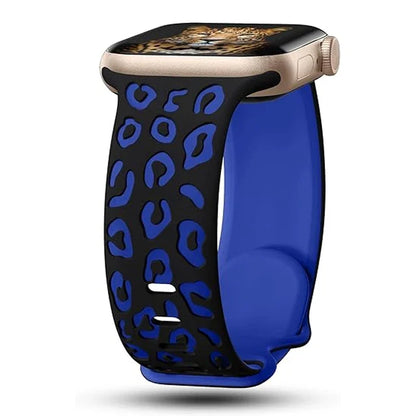 Engraved Silicone Strap for Apple Watch — 40mm-49mm Band Compatible with Series 4-10, SE & Ultra 2