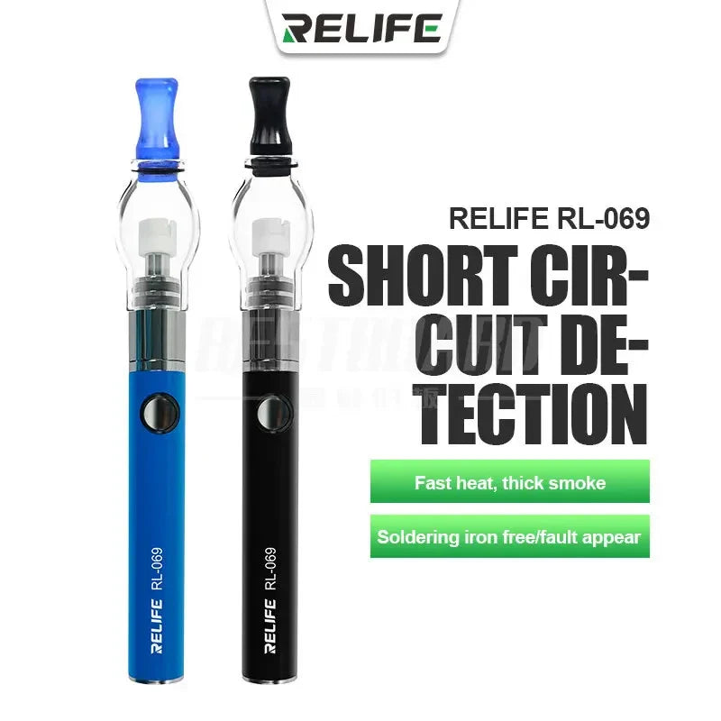 RELIFE RL-069 Rosin Atomizer - Iron-Free Soldering Tool for Mobile Phone Motherboard Repair with Short Circuit Detection