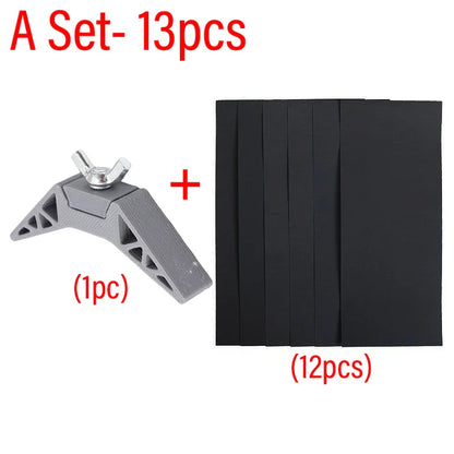 Adjustable Handheld Curved Grinding & Polishing Sander — Flat & Curved Surface, Tension Sandpaper (1/5 pcs)