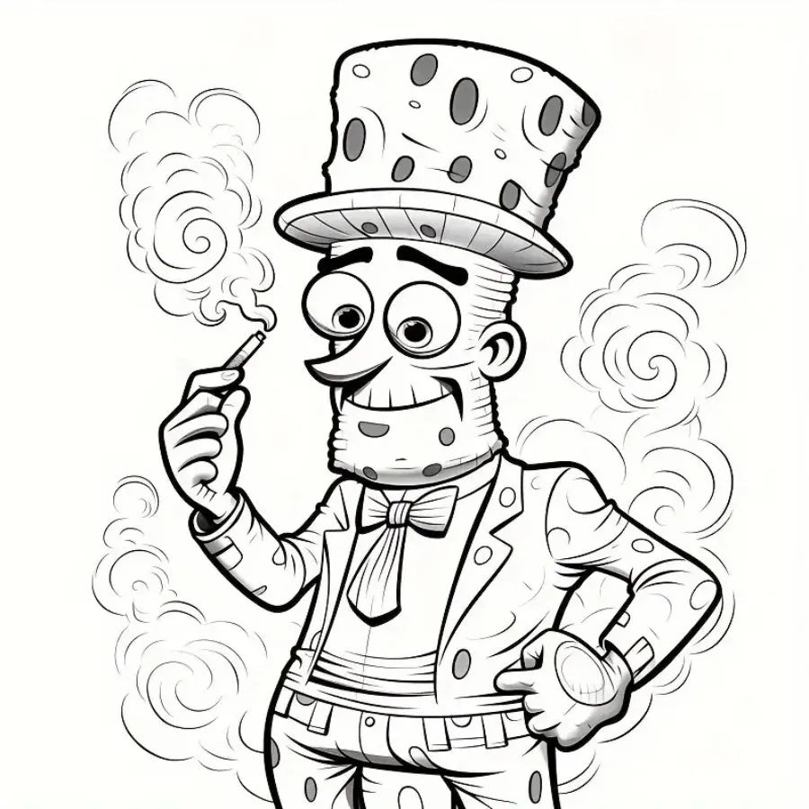 Art Coloring Book - Upgraded Thick Paper, 22 Pages, Stoner Coloring Gift for Holidays, Birthdays & Parties