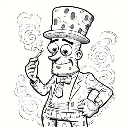 Art Coloring Book - Upgraded Thick Paper, 22 Pages, Stoner Coloring Gift for Holidays, Birthdays & Parties