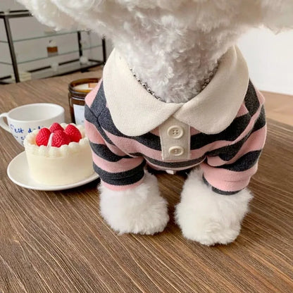 Pet Dog Polo Shirt - Soft Breathable Puppy Vest Clothes for Small and Medium Dogs