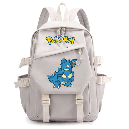 Pokemon Waterproof Women’s Backpack – Pikachu, Gengar, Snorlax Schoolbag for Girls & Students