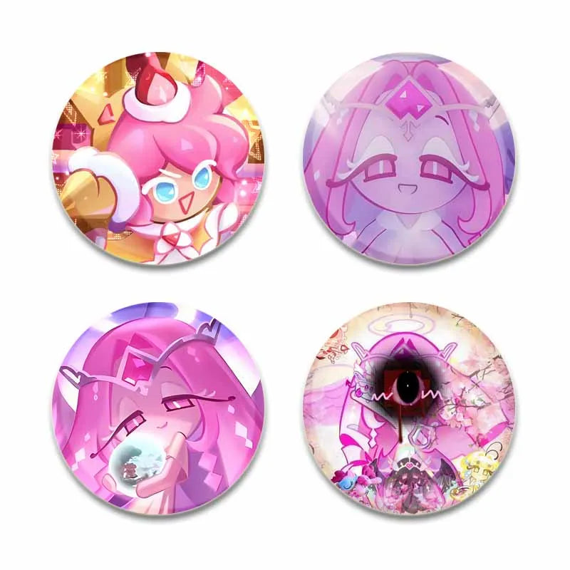 Cute Cartoon Game CRK Eternal Sugar Cookie Coin Brooch – Button Pins for Backpack, Hat, Clothes & Gifts