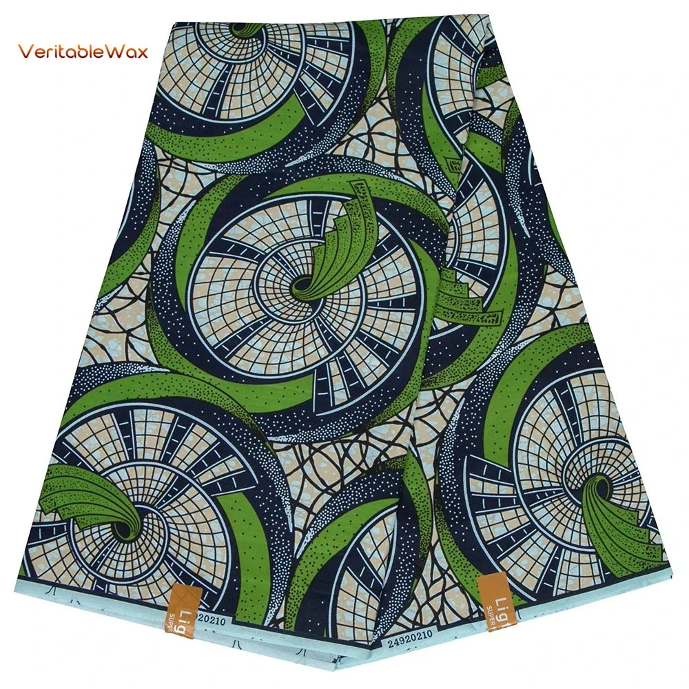 African Ankara Wax Print Fabric - Retro Double Print Patchwork Sewing Material for DIY Clothing