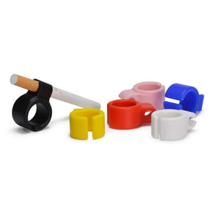 Silicone Finger Protector Cigarette Holder Ring - Creative Smoking Accessory for Regular Cigarettes