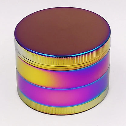 2.5" (63mm) 4-Layer Metal Herb Grinder — Zinc Alloy Tobacco & Spice Crusher for Smoking Accessories