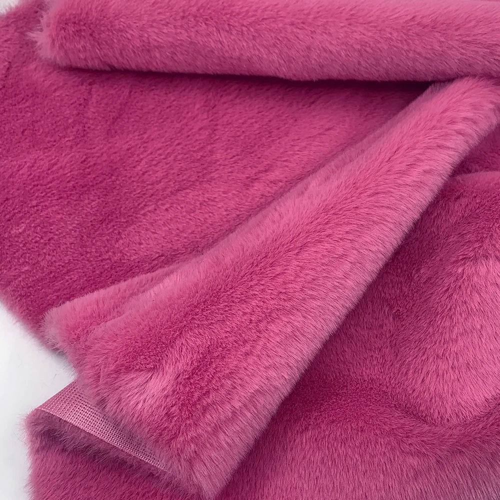 Faux Rabbit Fur Fabric – 50/80/160cm Super Soft 10mm Pile Plush Material for Stuffed Toys & Sewing