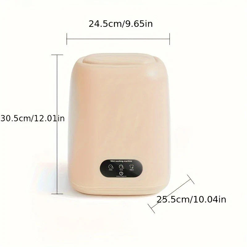 Small Fully Automatic Washing Machine – Mini Washer with Spin Dryer for Underwear & Children's Clothes, 220V