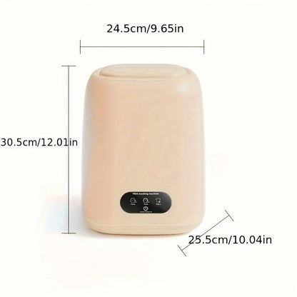 Small Fully Automatic Washing Machine – Mini Washer with Spin Dryer for Underwear & Children's Clothes, 220V