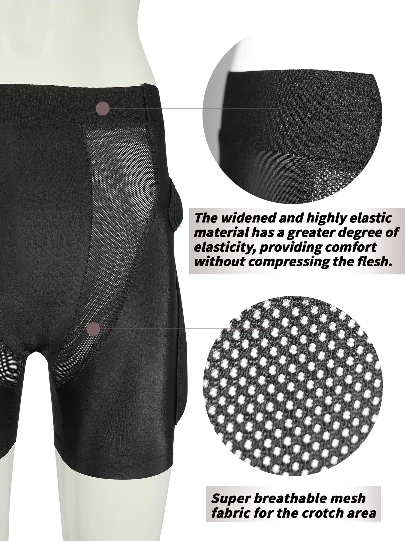 AVIVOR Protective Padded Shorts for Snowboarding, Skating & Skiing – Full Hip, Butt & Tailbone Protection