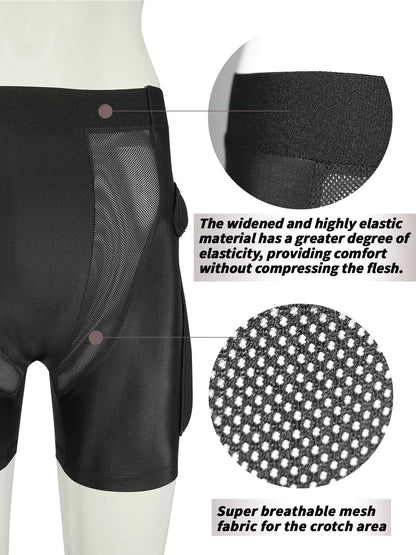 AVIVOR Protective Padded Shorts for Snowboarding, Skating & Skiing – Full Hip, Butt & Tailbone Protection