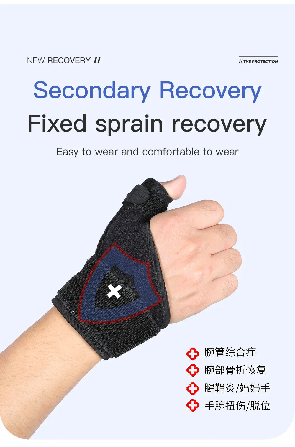 Flexible Wrist & Thumb Support Brace – Breathable Splint for Tendonitis, Arthritis, Left & Right Hand Protection