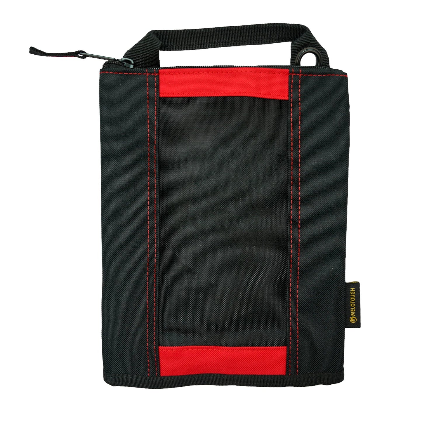 MELOTOUGH Canvas Tool Pouch | 2-Pack Zipper Bags with Mesh Window & Hanging Grommets