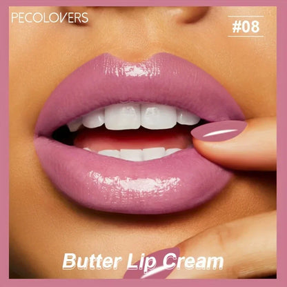 Butter Silky Hydrating Lip Gloss – Long-Lasting Liquid Lipstick in Pink & Red Tones
