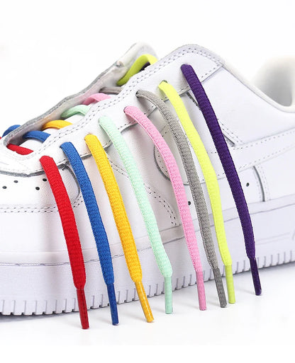 Oval & Semicircle Sneakers Shoe Laces – Classic Woven Round Shoelaces for Adult Unisex Casual & Sports Shoes