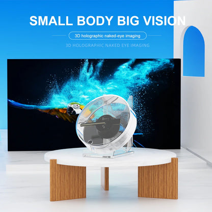 3D Hologram Fan Mini — HD Holographic Projector for Advertising, Stores, Bars, Parties & Xmas Display
