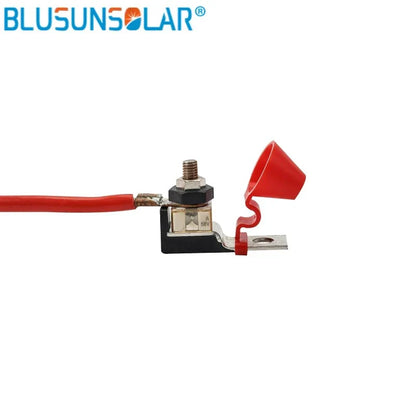 BLUSUNSOLAR Terminal Fuse Block Kit – Single Stud M8 (5/16") with Waterproof Battery Fuse MRBF Protection