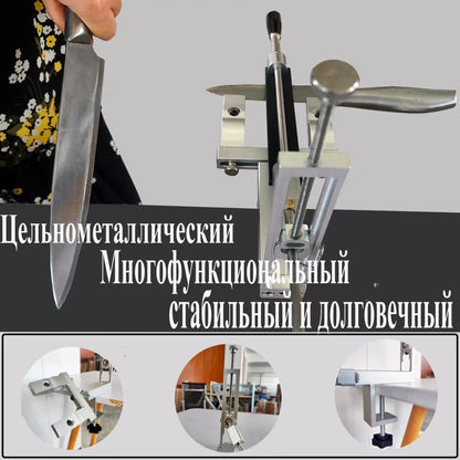 S09 Professional Fixed Angle Knife Sharpener – Apex Knife Sharpening System with Diamond Stones Set for Kitchen Tools