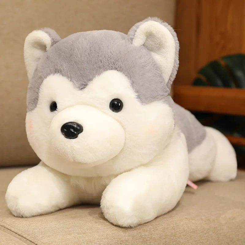 30/40cm Cute Husky Dog Plush Toy – Soft Kawaii Stuffed Puppy Pillow Doll for Xmas Gift