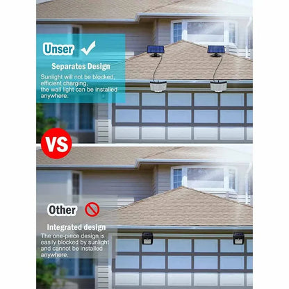106LED Solar Light with Motion Sensor - Waterproof Outdoor Floodlight with Remote Control | 3 Modes for Patio, Garage, Backyard