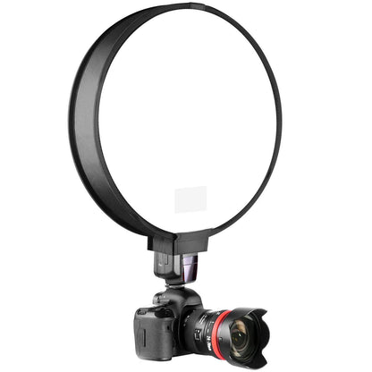 40cm Round Universal Portable Speedlight Softbox – On-Top Flash Diffuser for Camera Lighting