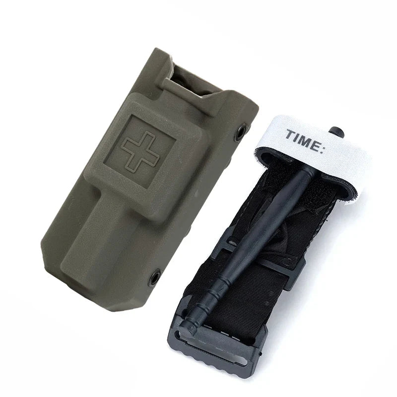 Tactical Tourniquet CAT Storage Bag - MOLLE Medical Package for Outdoor Emergency, Military-Grade Holder for Quick Blood Control