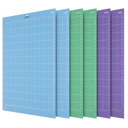 12x12 Cutting Mat for Cricut – Standard, Light, Strong & FabricGrip for Explore Air, Air 2, One