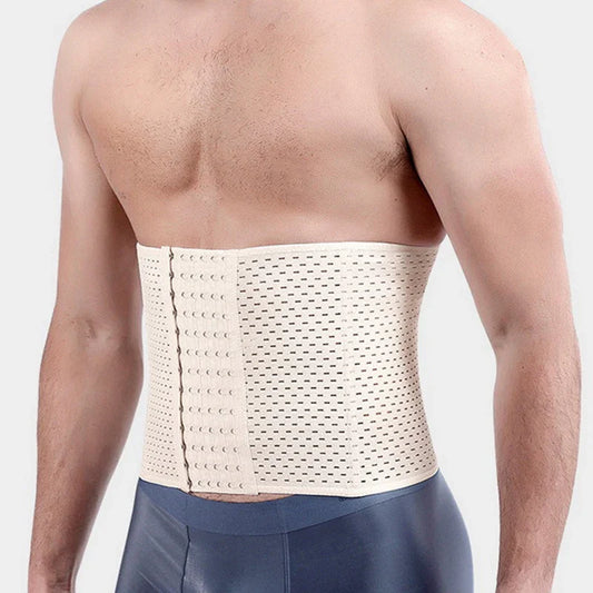 Men Slimming Waist Trainer Belt – Body Shaper Corset for Abdomen & Belly Control Fitness Compression Shapewear Tummy Trimmer Belt