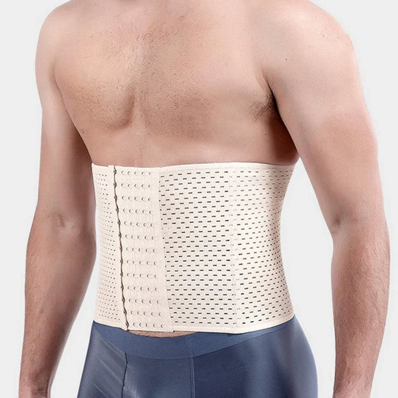 Men’s Slimming Body Shaper Waist Trainer – Trimmer Belt Corset for Abdomen, Belly & Tummy Control, Fitness Compression Shapewear