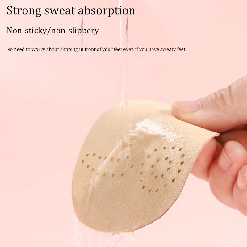 4pcs Anti-Slip Leather Forefoot Pad: Sandal Stickers for Women's High Heels - Pain Relief Insert Insoles with Toe Cushion Foot Care