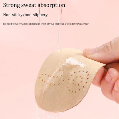 4pcs Anti-Slip Leather Forefoot Pad: Sandal Stickers for Women's High Heels - Pain Relief Insert Insoles with Toe Cushion Foot Care