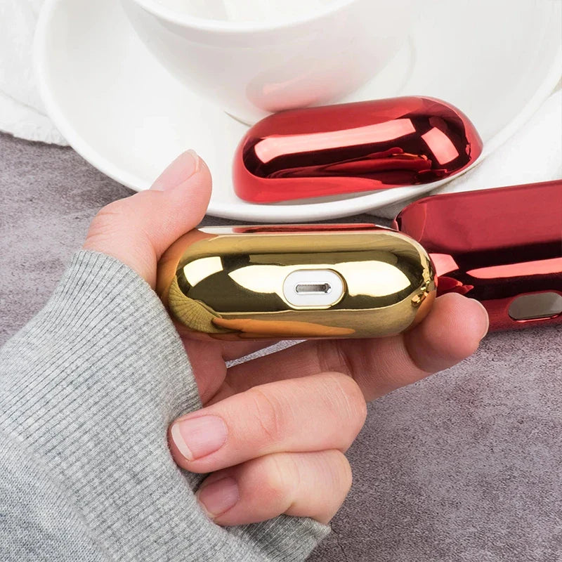 Electroplated Gold AirPods Pro 2 Case – Plating Cover for Apple AirPods Pro 1, 2 & 3, Stylish Earphone Protector