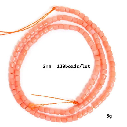 Natural Cylindrical Coral Beads – Irregular Loose Jewelry Making Beads for DIY Bracelets, Necklaces & Charm Accessories