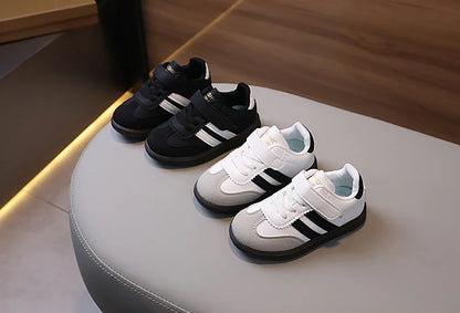 Children’s Fashion Sport Shoes – PU Leather Ergonomic Soft-Soled Sneakers for Boys and Girls