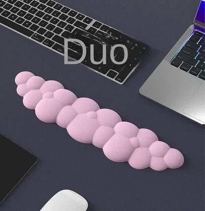 Memory Foam Mouse Pad with Wrist Rest – Anti-Slip Keyboard Cloud Desk Pad for Office & Gamer Comfort