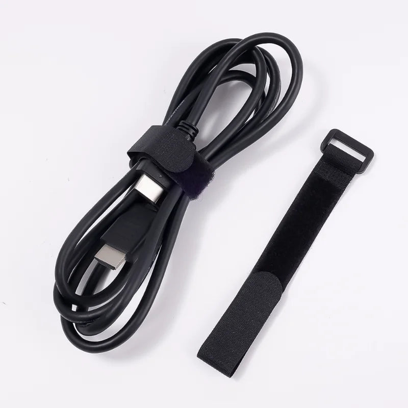 15PCS Self-Adhesive Cable Ties – 2cm Width Nylon Fastener Tapes with Reverse Buckle, Hook and Loop Straps