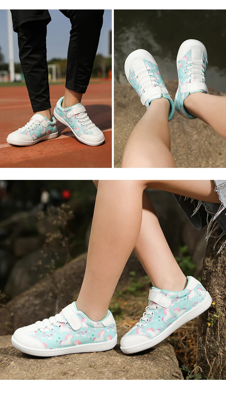 Children’s Wide Barefoot Shoes – Anti-Slip Zero-Drop Sport Sneakers for Boys & Girls